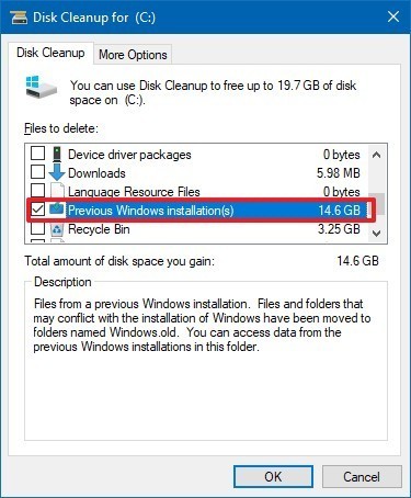 Bước 6 Xóa thư mục Windows.old bằng Disk Cleanup
