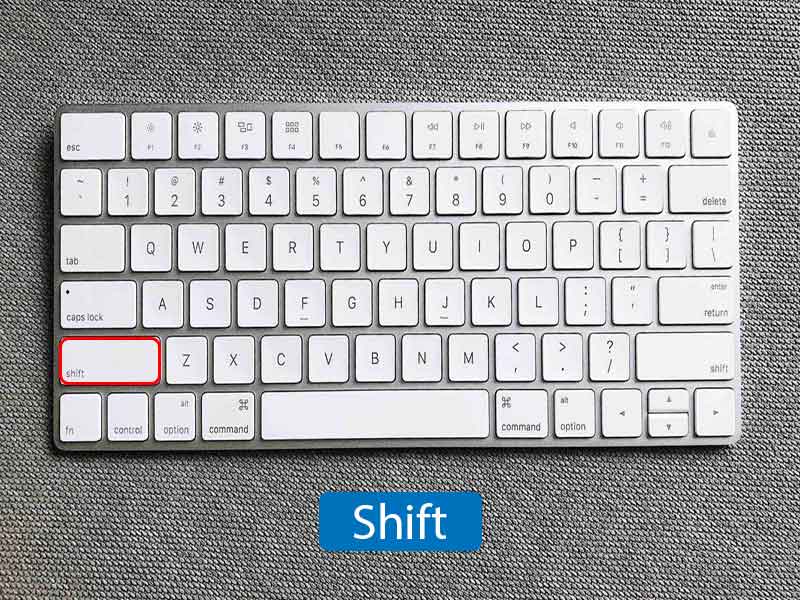 Các phím tắt trong Word với Shift