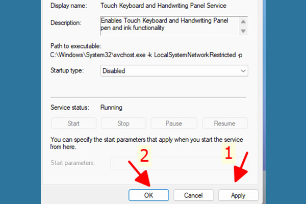 Bước 4 Vô hiệu hóa keyboard service để tắt touchpad trên laptop