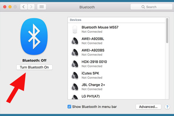 Bước 4 Kết nối loa bluetooth với Macbook